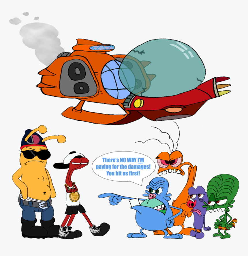 Six Aliens, Two Busted Spaceships By The Man Of Tomorrow, HD Png Download