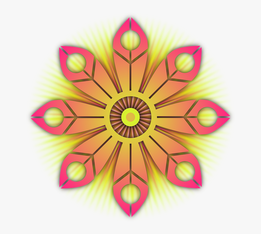 Wrapping Paper Flower Burst Xmas Christmas 555px, HD Png Download