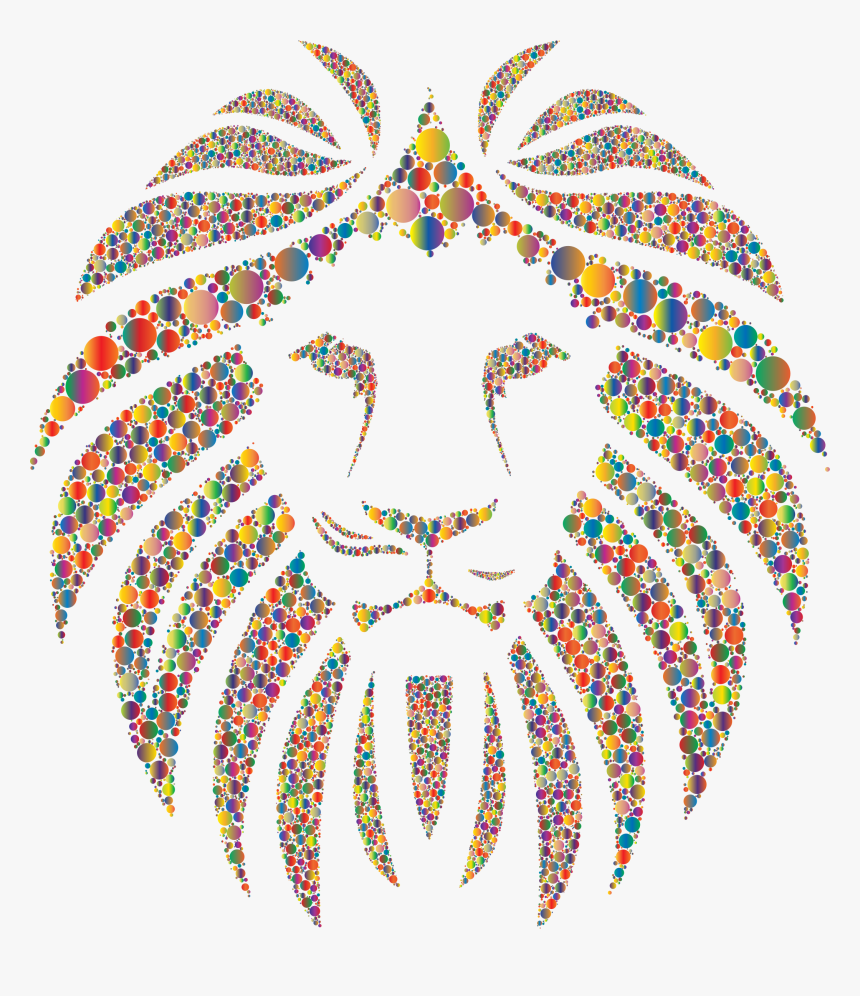Colorful Lion Circles 3 No Background Clip Arts, HD Png Download