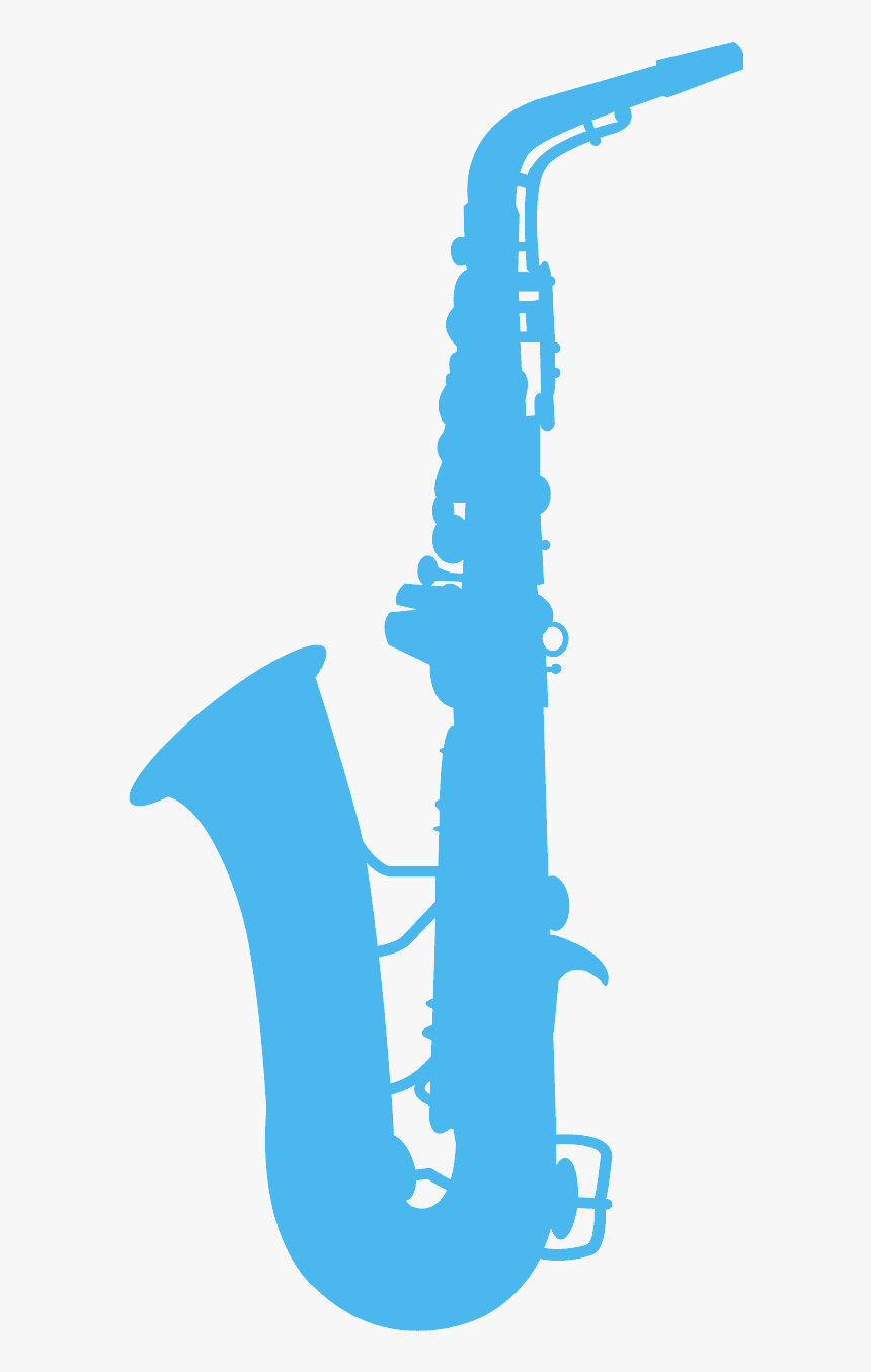 Saxophone Silhouette Png, Transparent Png
