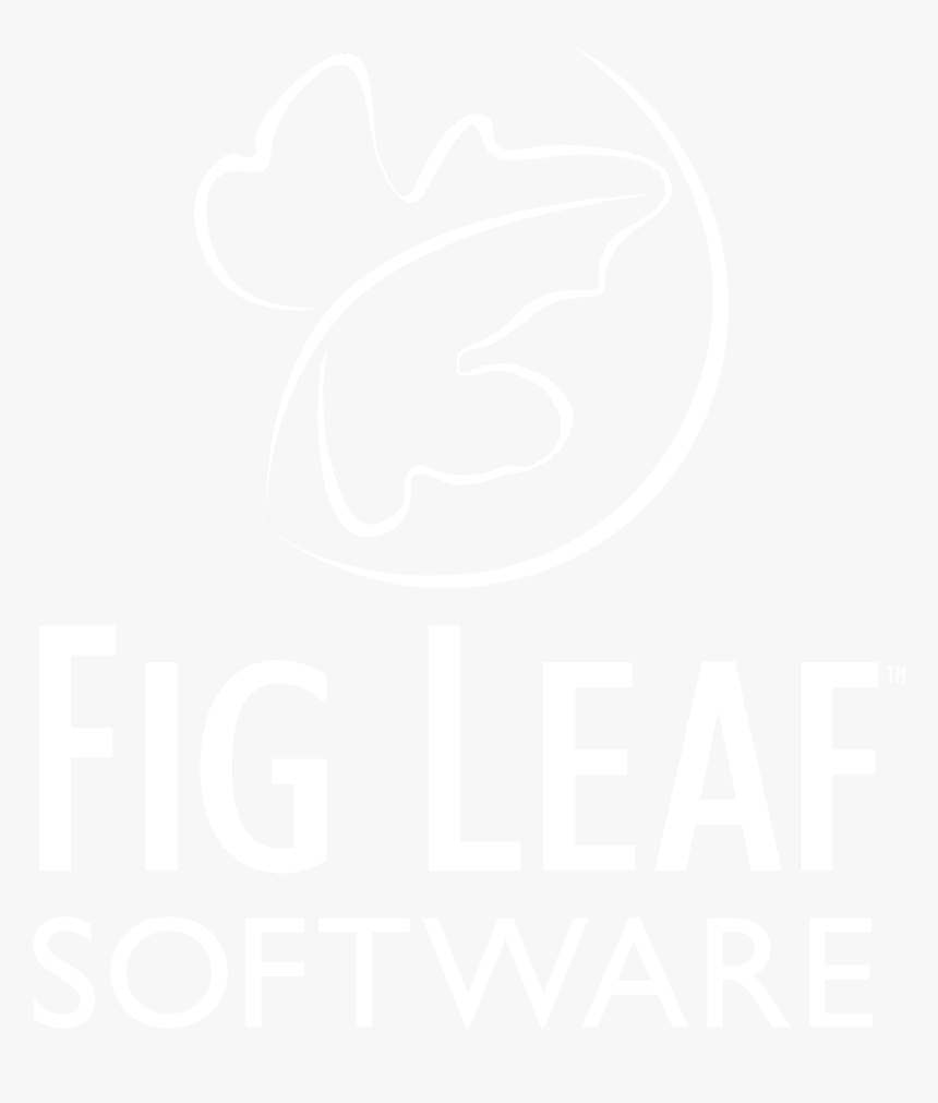 Fig Leaf Software Logo Black And White, HD Png Download