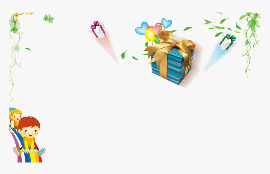 Clip Cartoon Child Tree Gift, HD Png Download