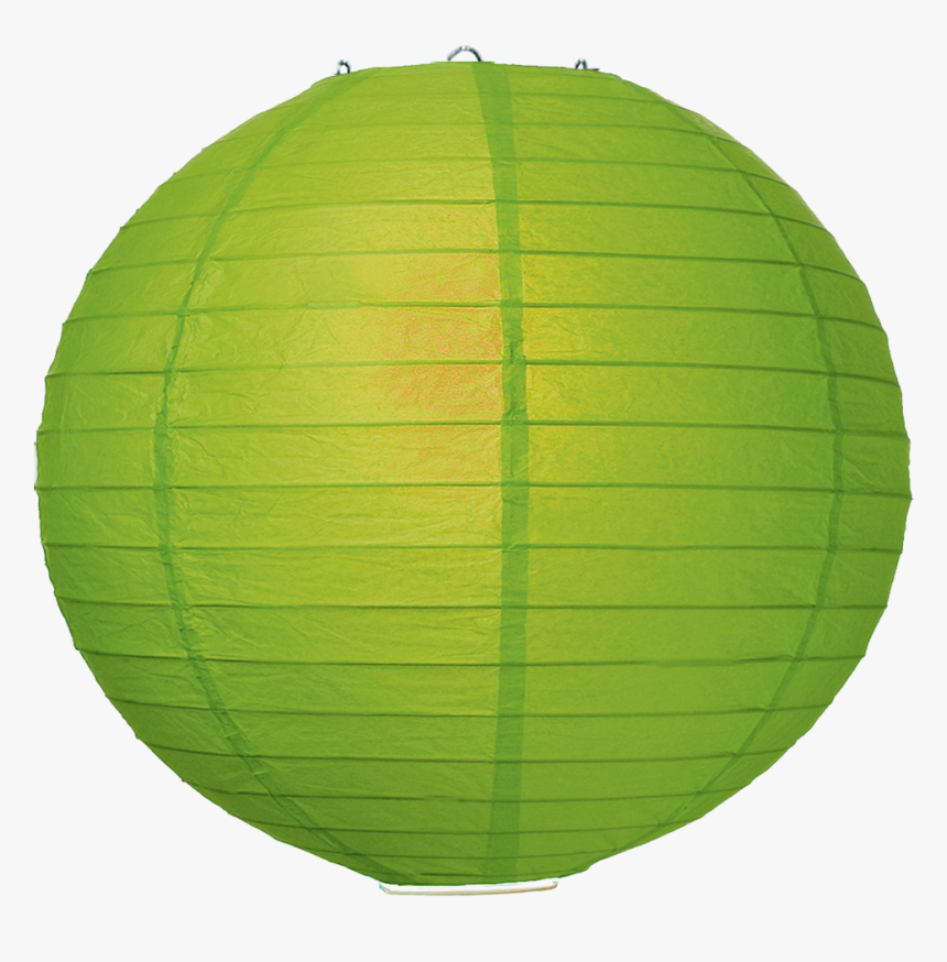 Green Ribbed Paper Lanterns, HD Png Download