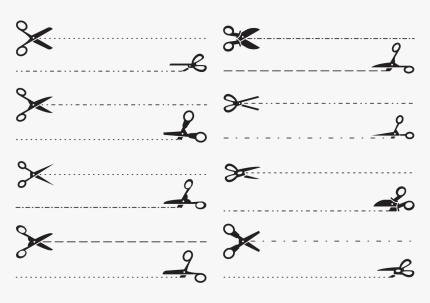 Schere Linie Png, Transparent Png