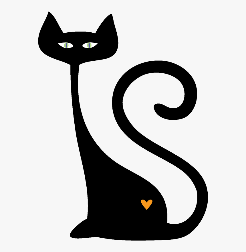 Transparent Black Cat Clip Art, HD Png Download