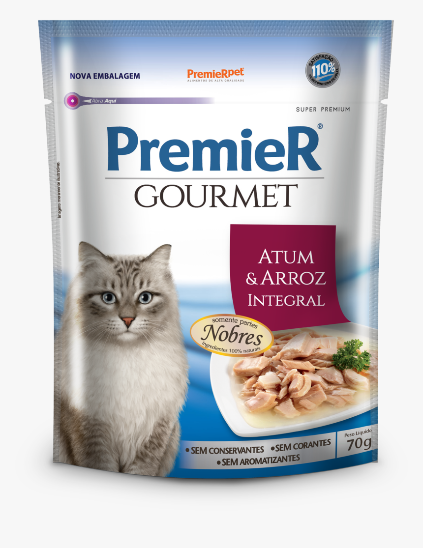 Premier Gourmet Gatos Sabor Atum E Arroz Integral, HD Png Download