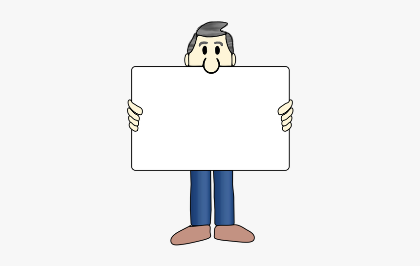 Man And Sign, HD Png Download