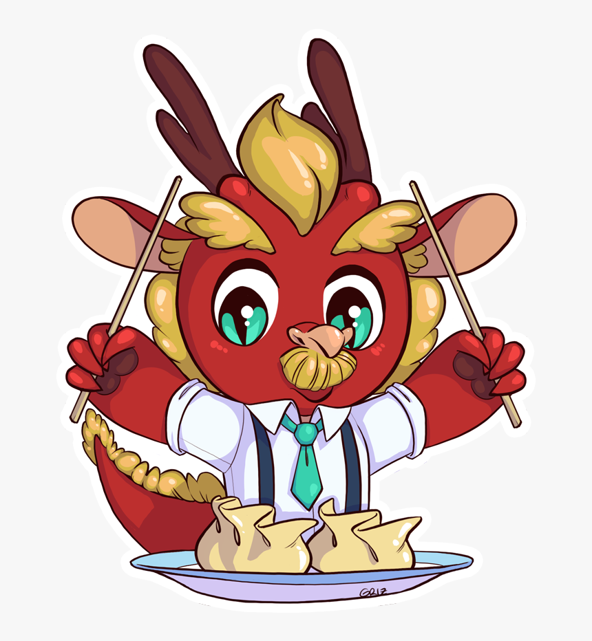 [ych] Dragon Boss Loves Dumplings, HD Png Download