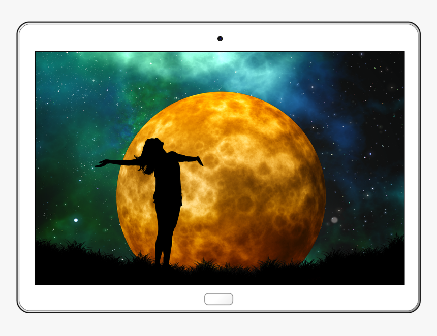 Moon Silhouette Png, Transparent Png