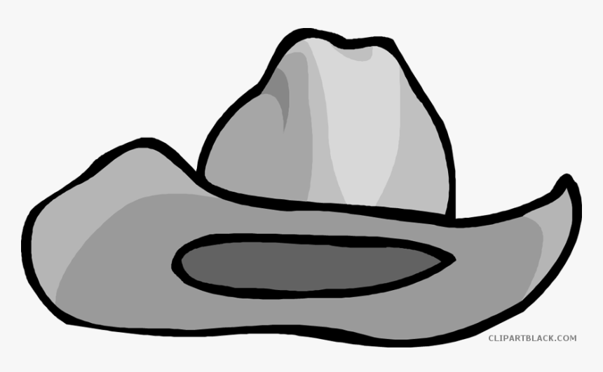 Cowboy Hat Clipart Black And White, HD Png Download