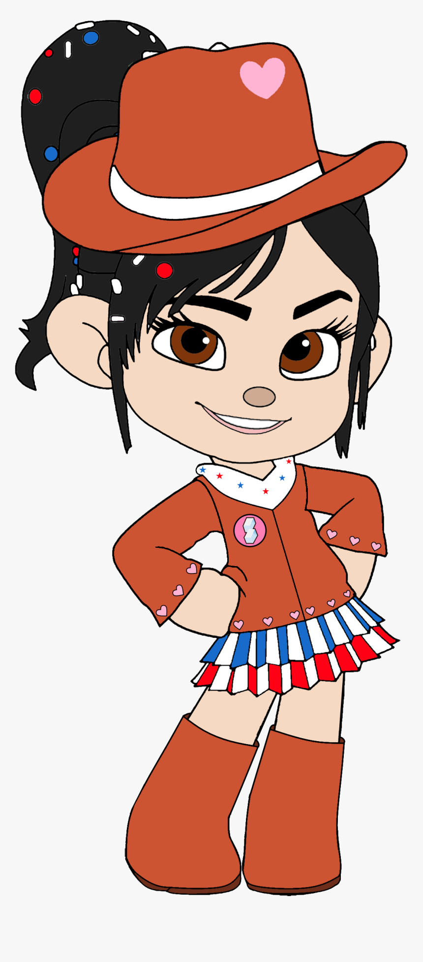 Vanellope As A Cowgirl With Cowgirl Hat, HD Png Download