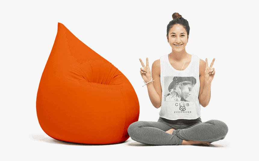 Beanbag Orange Beanbag Elly, HD Png Download
