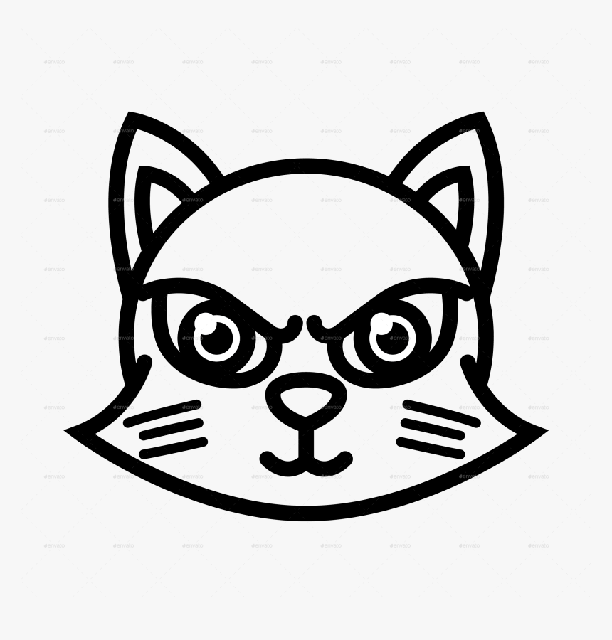 Outline Png/cat Funny Icon-14, Transparent Png