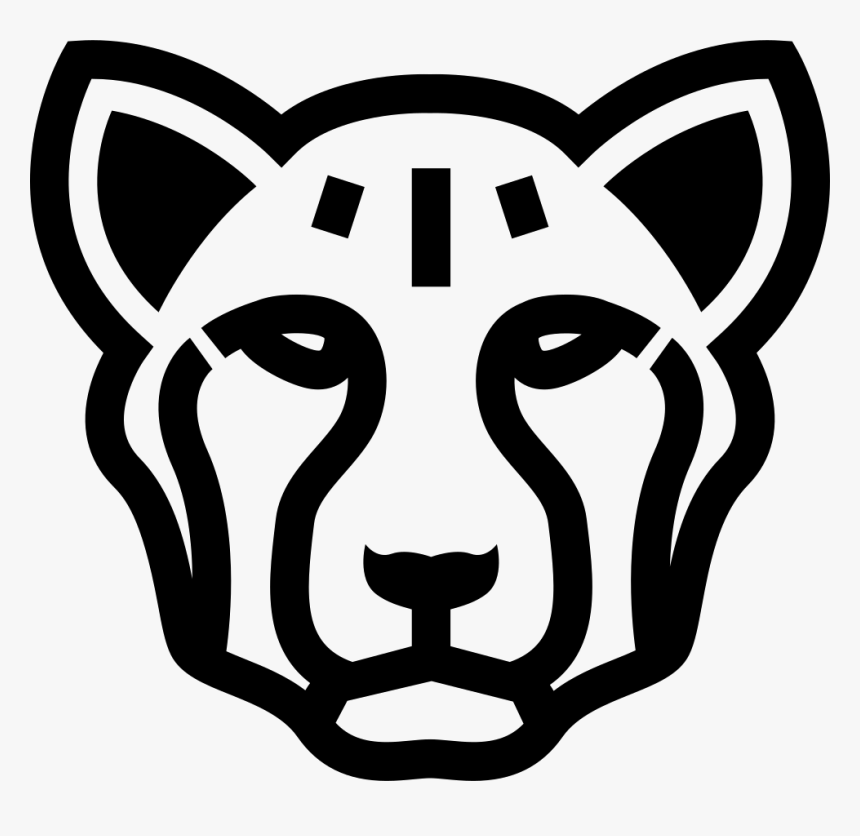 Feline Face Outline, HD Png Download