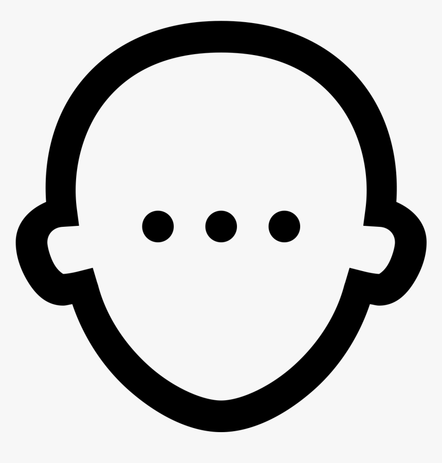 There Is An Outline Shaped Like A Face, HD Png Download