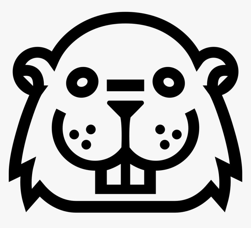 Castor Face Outline, HD Png Download