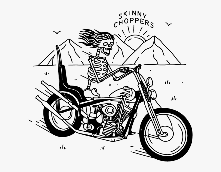 Chopper Motorcycle Png, Transparent Png