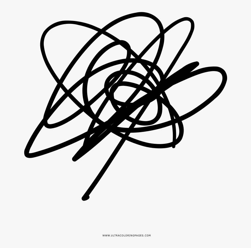 Scribble Coloring Page, HD Png Download