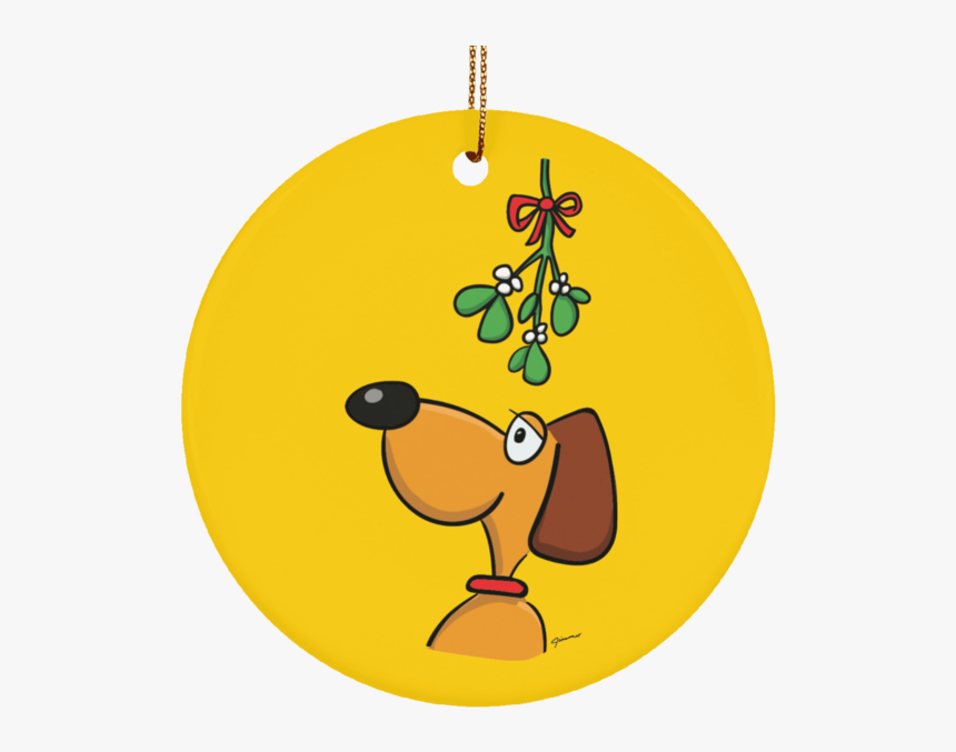 Dog And Mistletoe Limited Edition Christmas Ornament, HD Png Download