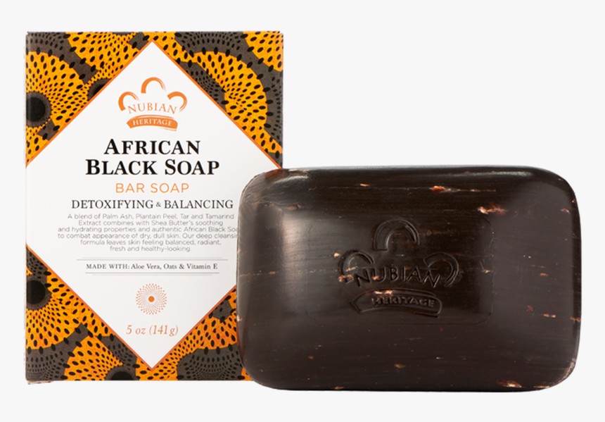 Nubian Heritage African Black Soap Bar Soap 5 Oz, HD Png Download