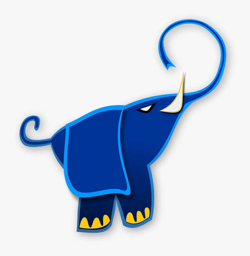 Blue Elephant, HD Png Download