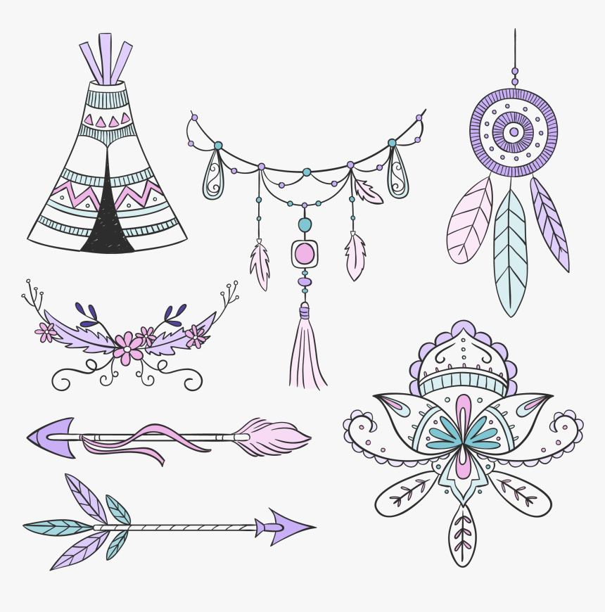 Feather Clipart Boho, Feather Boho Transparent Free, HD Png Download