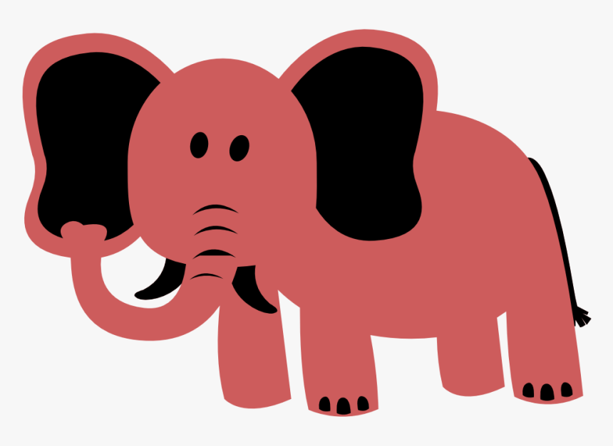 Silueta De Elefante, Elefantes, Siluetas, Manualidades,, HD Png Download