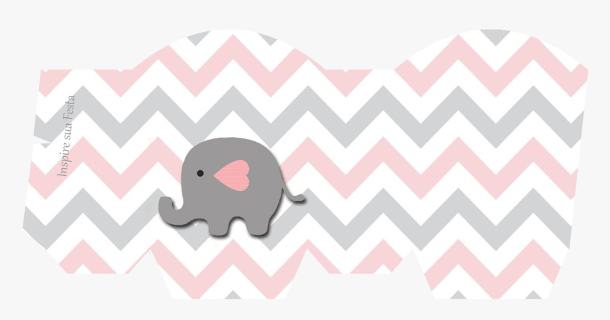Elefantinho Cinza E Rosa, HD Png Download