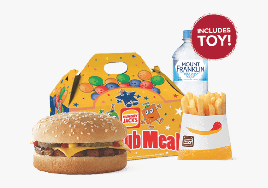 Cheeseburger Kids Pack - Hungry Jacks Happy Meal, HD Png Download