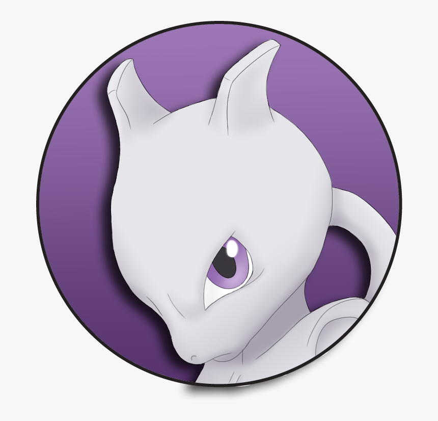 Home / Pin Back Buttons / Pokemon / Mewtwo Pin Back, HD Png Download