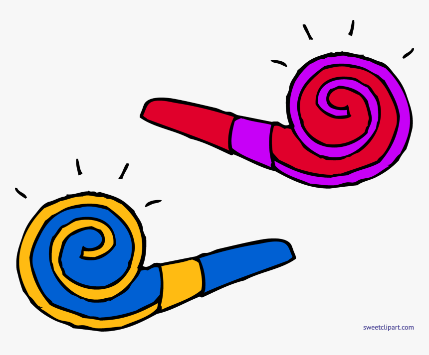 Party Horn Clip Art Image Birthday - Party Horn Clipart, HD Png Download