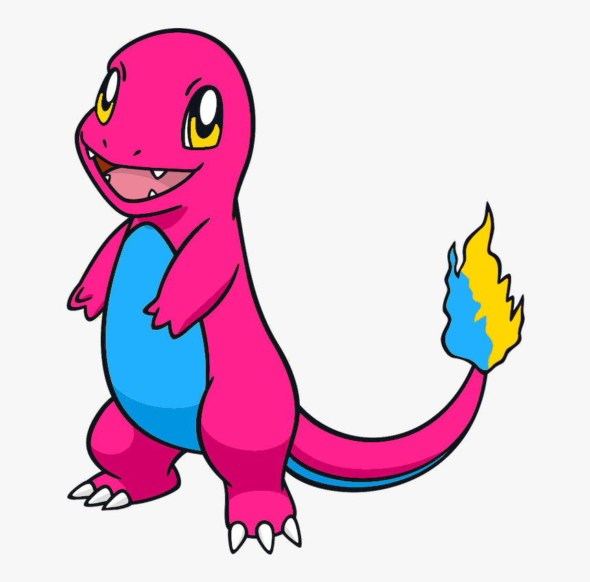 Black And Blue Charmander, HD Png Download