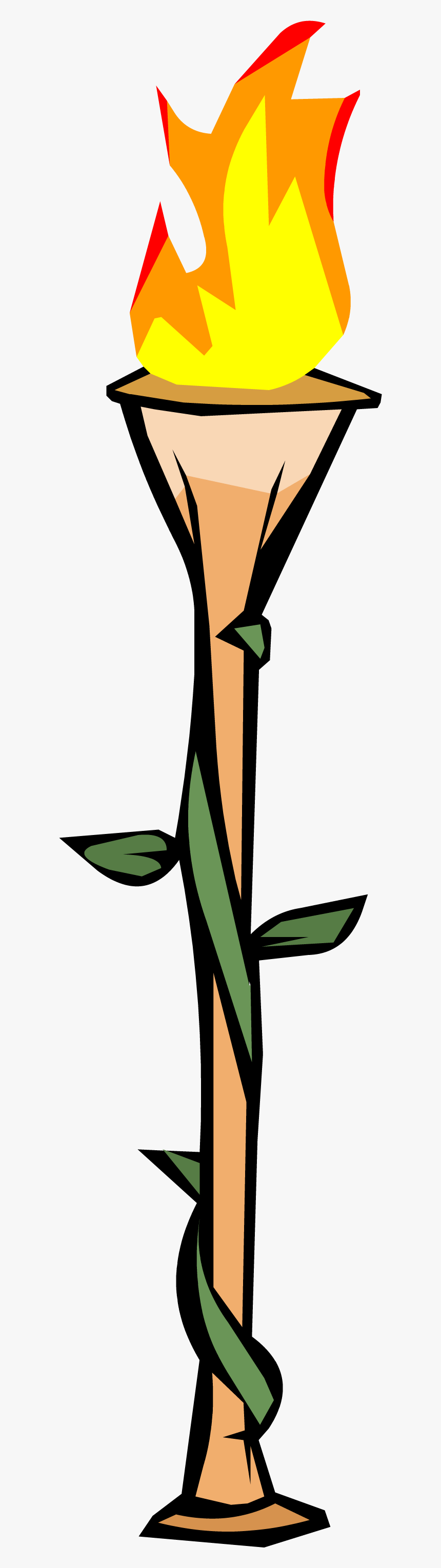 Olympic Torch Png Clip Art Nutrients For Hydroponic - Tiki Torch Transparent Background, Png Download