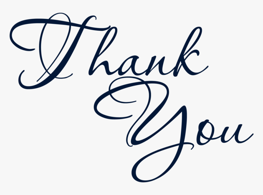 Thank You -thank You, Hd Png Download - Transparent Thank You Calligraphy, Png Download