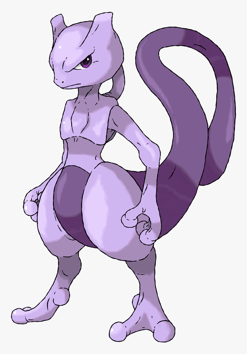 Mewtwo - Ver2 - Cartoon, HD Png Download