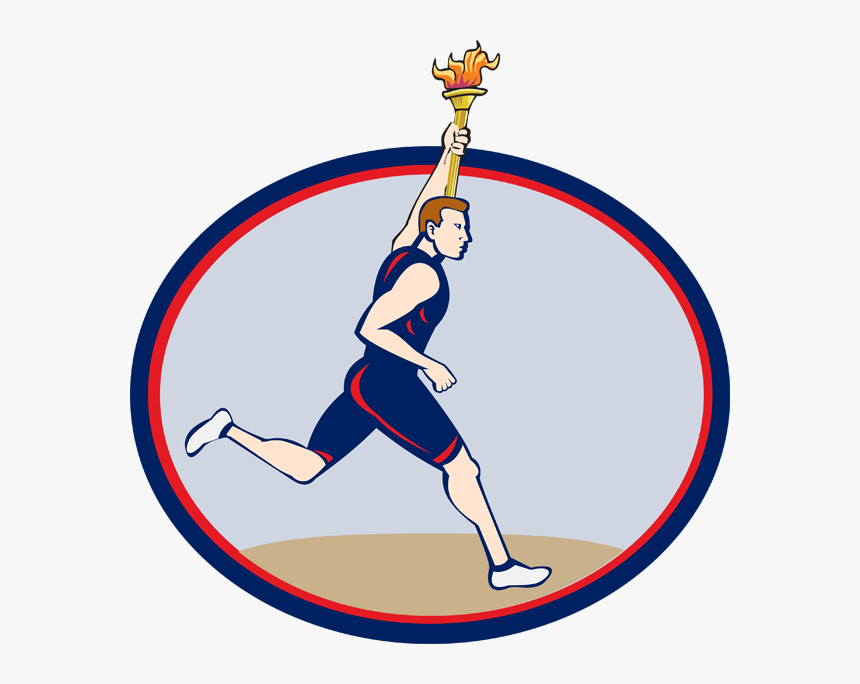 Clip Art Olympic Torch Clipart, HD Png Download