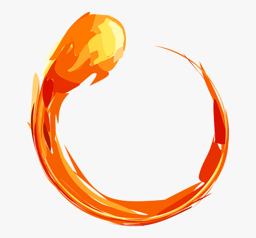 Ring Drawing Flame - Om Namah Shivaya Sign, HD Png Download