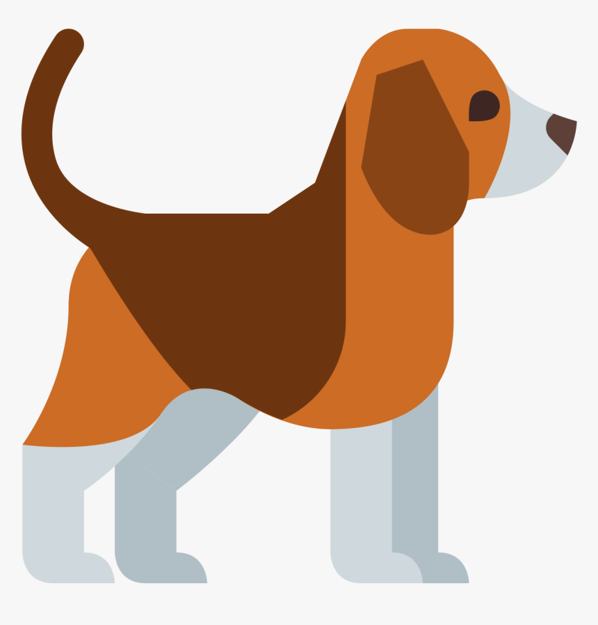 Breed ,companion Dog,tail,scent Hound,harrier,clip - Dog Vector Icon Png, Transparent Png