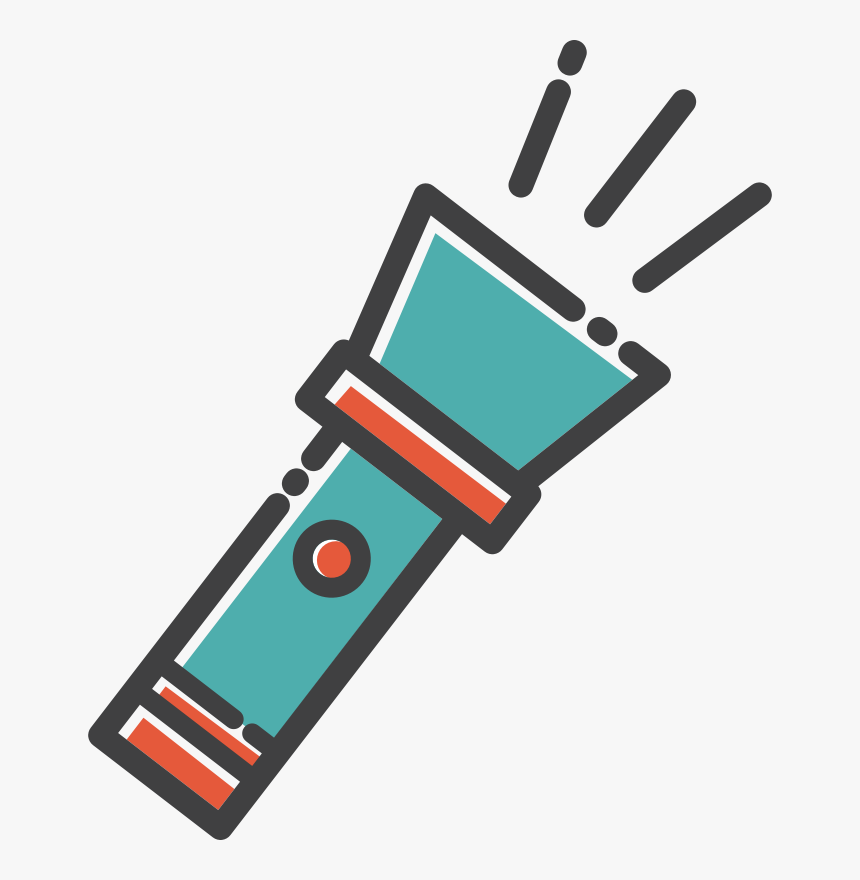 Clip Art Flashlight Png, Transparent Png