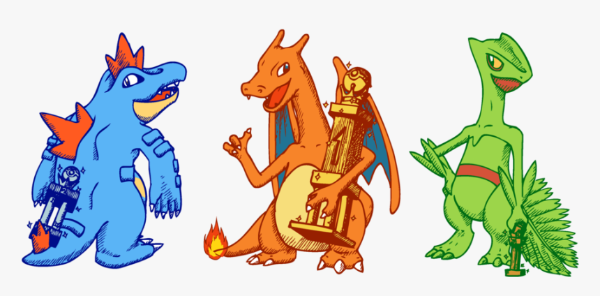 Sceptile Charizard Feraligatr, HD Png Download