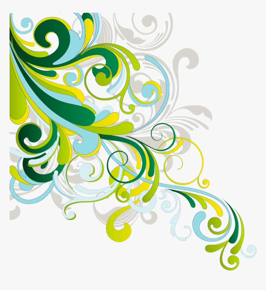 Png Transparent Arabescos H - Vetor Floral Em Png, Png Download