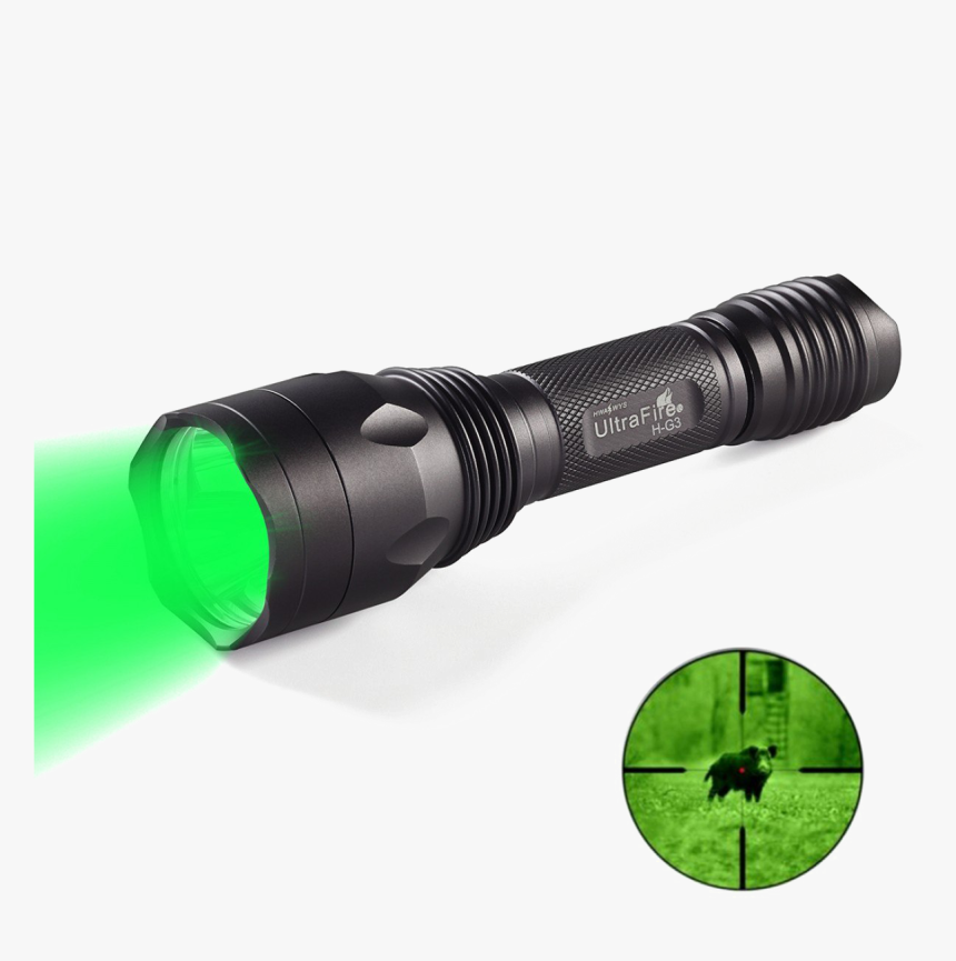 Flashlight Png Transparent Image - Green Flashlight, Png Download