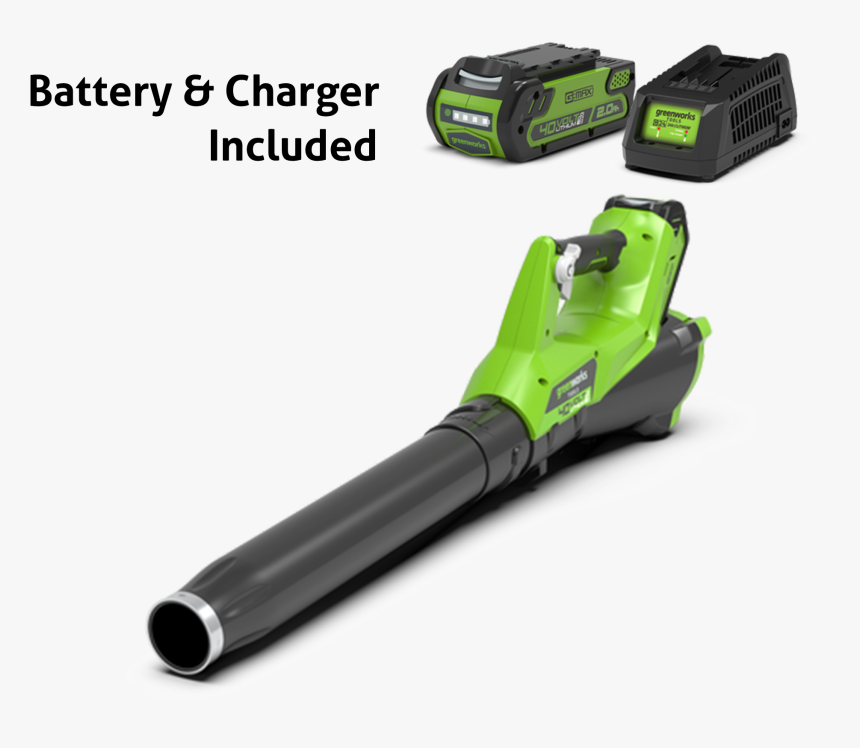 Greenworks G40ab 40v Axial Blower Inc - Blower Baterry, HD Png Download