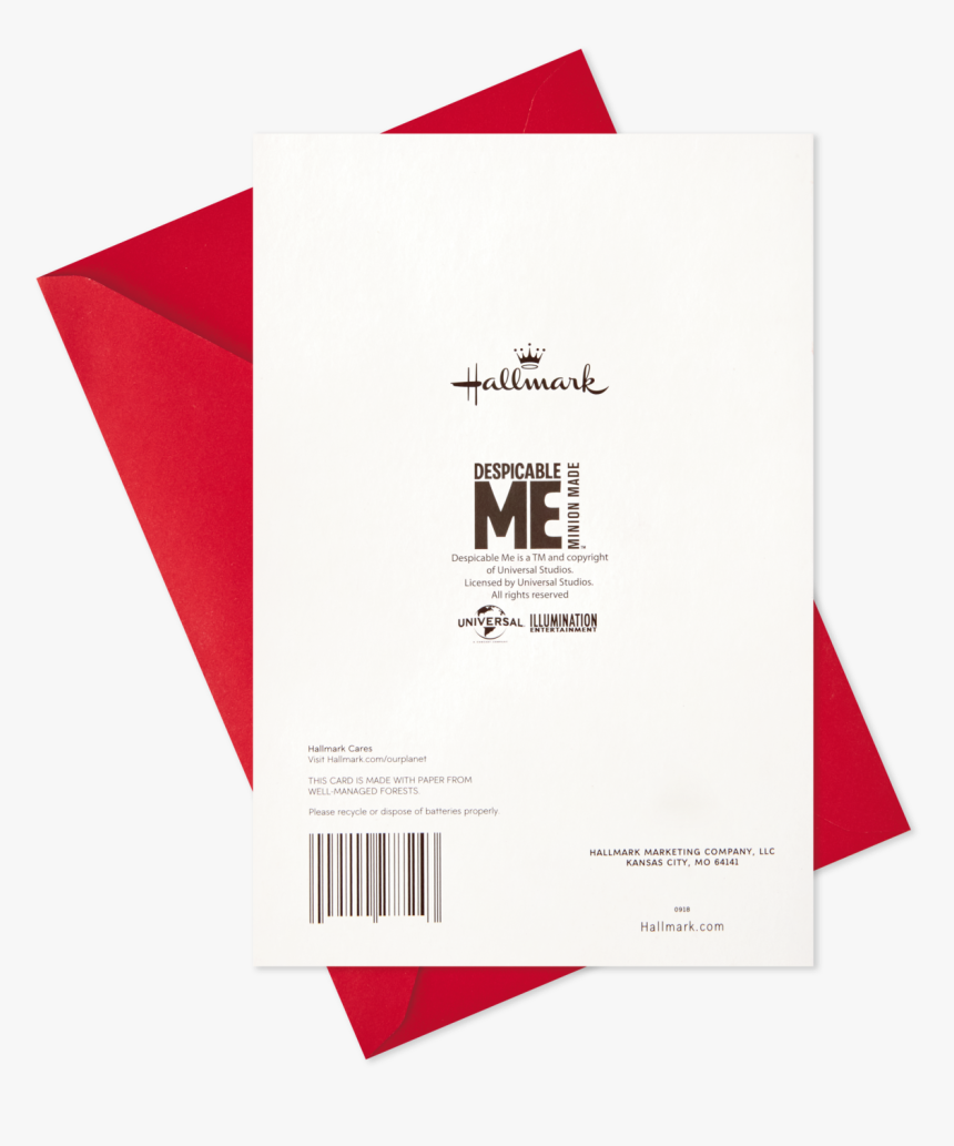 Despicable Me Minions Valentine S Day Card With Sound - Graphic Design, HD Png Download