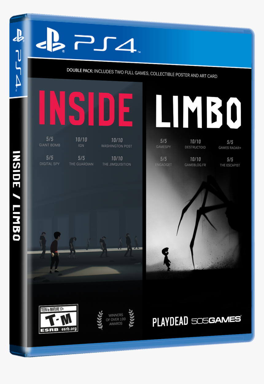 Inside Limbo Double Pack Ps4, HD Png Download