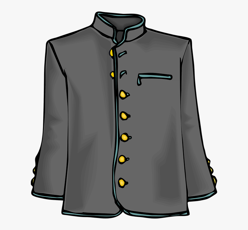 Coat, Jacket, Clothing, Uniform, Grey, Costume - Jacket Clip Art, HD Png Download