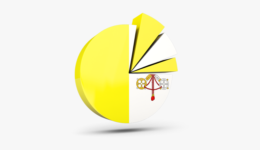 Pie Chart With Slices - Vatican City Language Pie Chart, HD Png Download