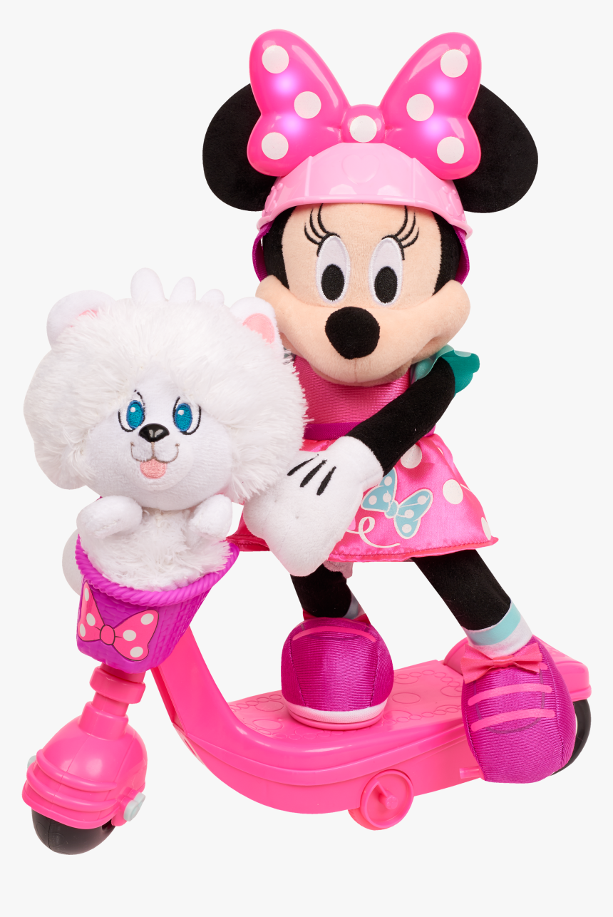Minnie Mouse On A Scooter, HD Png Download
