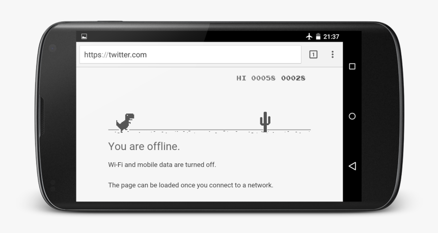 Android Dinosaur Game, HD Png Download