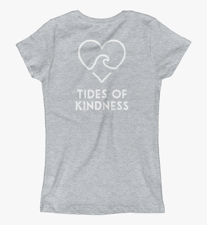 Girl S T-shirt Tides Of Kindness/back White Ink - Active Shirt, HD Png Download